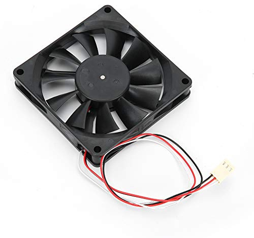 Zunate 80mm Cooler Fan for Computer Case, 4800RPM CPU Coolers Heatsink Computer Mute Cooling Fan, Double Ball Bearings, Motherboard 3 Pin Interface