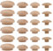 INCREWAY 120 tapones de botón de madera de 4 tamaños, tapones de madera para muebles, tapones de agujero de madera dura para agujeros en muebles de tubo de agujero de bloqueo
