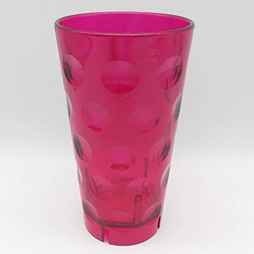 Dubbebecher 0,5 Liter (Pink) aus Plastik mit Logofläche - mit Logofläche (Freifläche für Beschriftung oder Druck) - Pfalz Dubbeglas aus Kunststoff (Polycarbonat)