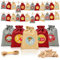 Adventskalender zum Befüllen, 24 Gedruckte Weihnachtskalender zum Befüllen 18 x 13CM, Adventskalender Selber Befüllen, adventskalender zum befüllen groß, Adventskalender