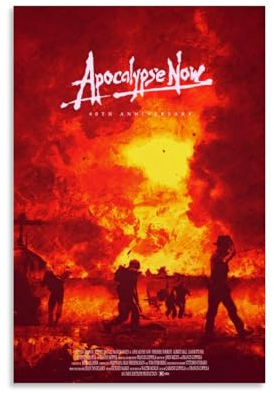 MUTYNE Movie Apocalypse Now Art Orange Poster Dekorative Malerei Leinwand Wandkunst Wohnzimmer Poster Schlafzimmer Malerei 12x18inch(30x45cm)