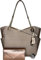 Michael Kors Jet Set Travel Large Chain Shoulder Tote Bundle with Michael Kors Jet Set Travel Trifold Wallet, Signature Mk Roségold, Large