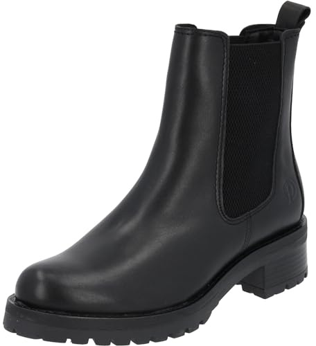 Palado Chelsea Boots Damen Ginel – elegante Stiefeletten Made in Portugal – leicht gefütterte Stiefel – bequeme Boots Schwarz UK3,5 - EU36