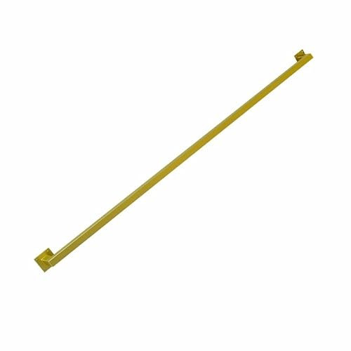LoRier Handlauf Geländer für Stufen,Sicherheits-Treppenhandläufe Zur Wandmontage,Rutschfestes Und Rostiges Eisen Treppengeländer,für Außenstufen Oder Innentreppen,golden(Size:100cm/39.3)