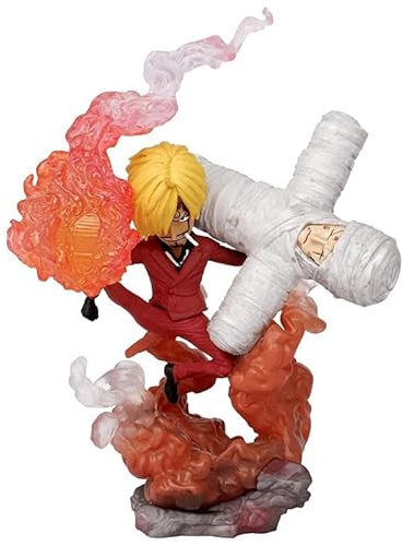 REOZIGN Sanji, Zoro, Luffy Figuren, Action Statuen Set, 8-15 cm, PVC Charaktersammlung, Dekoration, Anime Geschenk (Sanji)
