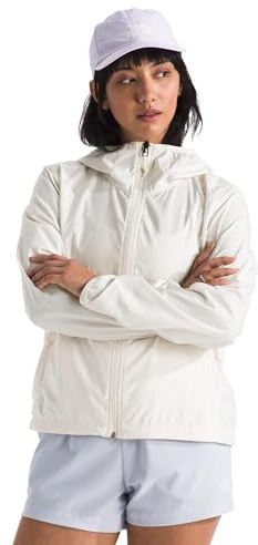 The North Face Women's TNF Cyclone Wind Jacket - Wind Resistant, UPF 40+ Sun Protection, White Dune, Small