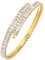 fdsmall Gold Armband für Frauen Tennis Armbänder Gold Diamant Zirkon Armbänder Einstellbare Tennis Manschette Armbänder Glänzender Kristall zierliche Armreif Schmuck Geschenke mit Box