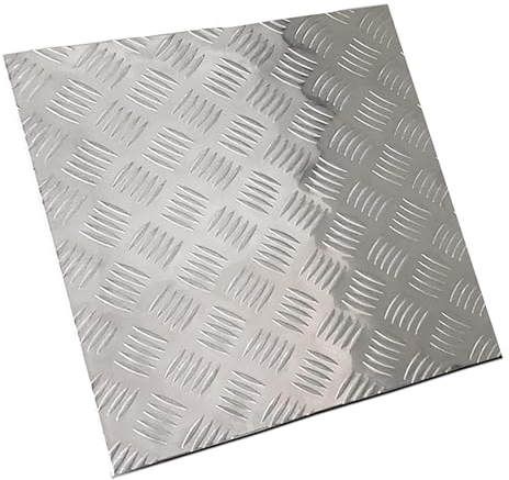 DFDPAXL Placa De Aluminio Antideslizante Placa De Aleación De Aluminio De 600 × 600 Mm Panel Cuadrado En Relieve Adecuado para La Decoración del Hogar,600×600×5mm
