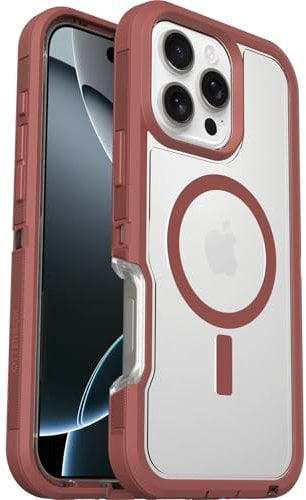 OtterBox Defender Series XT MagSafe Case for iPhone 16 Pro Max, Shockproof, Drop proof, Ultra-Rugged, Protective Case, 7x Tested to Military Standard, Clear/Brown