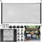 HavaCue Gepäcknetz Auto, 110 X 60cm Kofferraum Netz Erstreckt Sich auf 140 X 100cm mit 30 X 25cm Kofferraum Netztasche, Gepäcknetz Wohnmobil mit 4 Kofferraumnetz Stahlkarabiner+4 ABS Haken