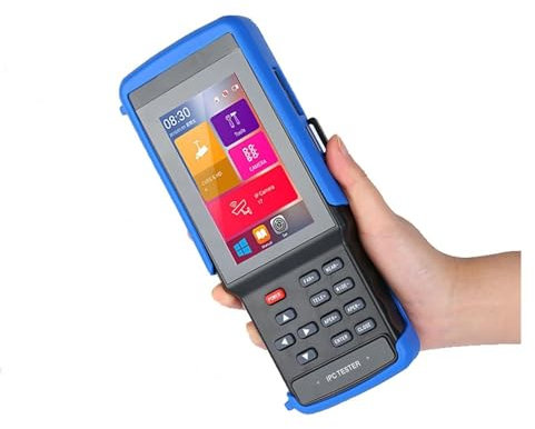 CCTV Monitor Tester, IPC Tester 5-In-1 Monitor Coaxial HD H.265 4K IP Analog CCTV Tester Monitor AHD CVI TVI CVBS Camera Tester PoE Power Output(No cable tracker)