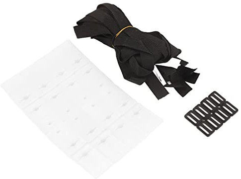 Solar Cover Straps, Pool Cover Clips 8 Sets Solar Cover Reel Strap, Swimming Pool Roller Strap, Solar Cover Reel Attachment Kit Pool Solar Cover Reel with Cord Plates and Buckles