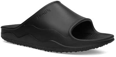 Sanuk Mens Beer Foamie Slide | Slides for Men | Mens Sandals | Beach Sandals | Water Friendly & Lightweight, Black, 10