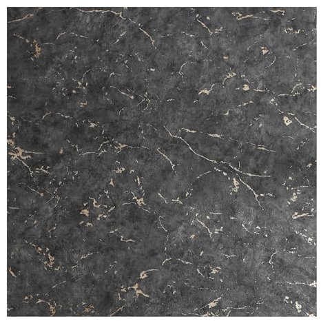 Superfresco Easy Gilded Plaster Black & Gold Textured Plain Wallpaper | Paste The Wall | Black Texture | Eco-Friendly
