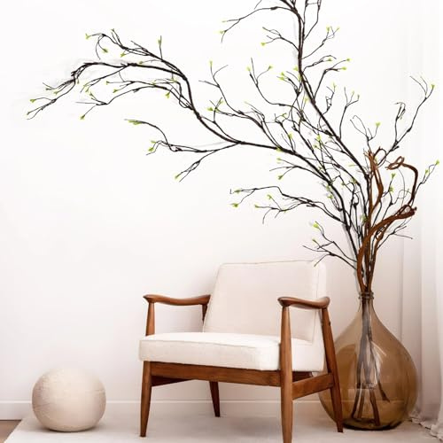 byepica 118-Inch Flexible Artificial Tree Branches with Sprouts, Twigs, Vines, Rattan, Ivy & Grapevines for Wall, Wedding & Holiday Decorations