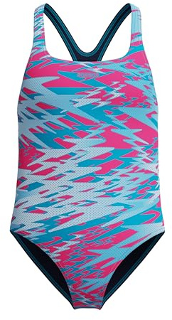 Speedo Mädchen Hyperboom Print Medalist Schwimmanzug (1er Pack)