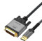 Cavo DisplayPort a DVI 2M, Cavo Convertitore da DisplayPort a DVI, Unidirezionale DisplayPort Computer a D-VI-D Monitor, 1080P@60HZ, Adattatore per HP Dell, Nvidia, AMD, PC portatile - Intrecciato