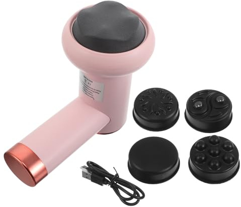 Handmassagegerät Tragbar für Rücken, Nacken, Taille und Schultern | Rosa Abs, Kompakt und Leicht, für Geschäftsreisen und Unterwegs, Tiefes Kneten in Handlichem Design