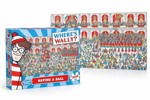 Puzzle 1000 Teile - Where's Wally - Tanzball - 1000 Teile - inklusive Poster