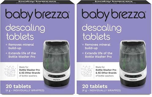 Baby Brezza Lot de 40 pastilles détartrantes pour Bottle Washer Pro - le lave-biberons & tétines