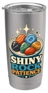 SHINY ROCK PATIENCE Steinsuche Sortierschale Doppelwandiger Edelstahl-Thermobecher