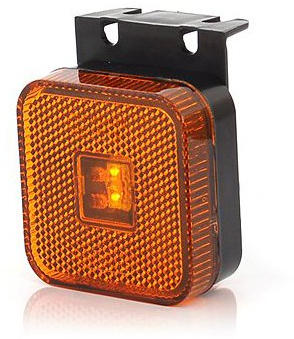 LED-MARTIN® 6er Sparset SU7 Umrissleuchte - inkl. Halter - gelb/orange - zugelassen für den Straßenverkehr (E-Zeichen eingeprägt) - Begrenzungsleuchte - Positionsleuchte - LKW - Auflieger - Anhänger