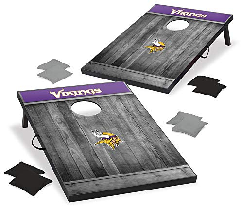 Wild Sports 2'x3' MDF Wood NFL Cornhole Set - Grey Wood Design