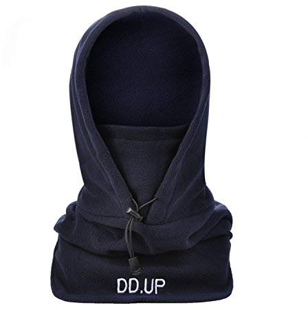DD.UP MZ Balaclava Windproof Ski Mask Thermal Hood Heavyweight Winter Warm Motocycle Face Cover Hat for Mens Unise Navy