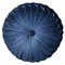 Jycra Plissiertes rundes gefülltes Kissen, Samtkissen, handgefertigt, Dekokissen für Zuhause, Sofa, Stuhl, Bett, Auto, Samt, a1, 38cm x 38cm