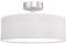 BRILONER - Deckenlampe mit Lampenschirm aus Stoff, E27 Fassung, max. 40 Watt, Deckenleuchte, Lampe, Wohnzimmerlampe, Schlafzimmerlampe, Küchenlampe, Deckenbeleuchtung, 30x16 cm, Weiß