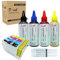 F-INK Kit d'encres de Sublimation 400 ML Compatible avec Les Cartouches d'encre Epson 29 ou 29XL,L'encre de Sublimation Fonctionne sur des Tasses/des T-Shirts de Polyester/des étuis de téléphone,etc.