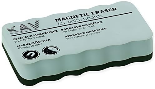 KAV Magnetic Whiteboard Eraser - Office Essential - Dry Wipe Cleaner - Lightweight and Compact - 2.3 CM Thick - Ideal for Classroom, School, Teachers, Office, Home - Pack of 1