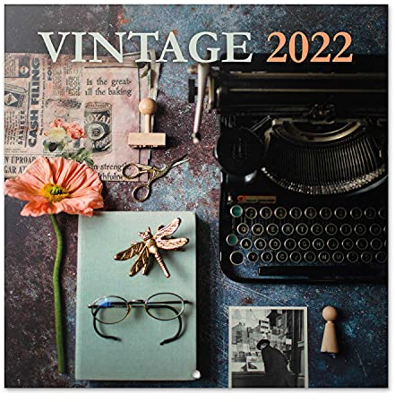 Grupo Erik Vintage Kalender 2022 Wandkalender 2022 Groß für 16 Monate