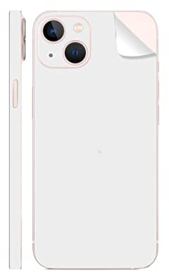 SopiGuard Sticker Skin for iPhone 13 Precision Edge-to-Edge Rear and Side Panels Vinyl Decal (Matte White)
