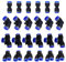 HUAZIZ 24 Pezzi 1/2 pollice Raccordi Rapidi Pneumatici Raccordo Pneumatico Molteplici Combinazioni di Modelli Connettore Pneumatico per Connessione Rapida di Tubi dell'Aria Utensili Pneumatici
