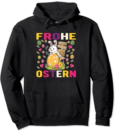 Frohe Ostern Osterhase Pullover Hoodie