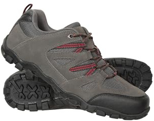 Mountain Warehouse Outdoor Mens Walking Shoes | Breathable & Durable Footwear with Suede Mesh Upper, Comfy Cushioned EVA Footbed & Grippy Outsole, For Travel & Everyday Wear