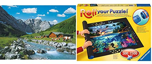 RAVENSBURGER PUZZLE 19216 - Karwendelgebirge, Österreich - 1000 Teile Puzzle für Erwachsene und Kinder ab 14 Jahren, Puzzle mit Bergen & Puzzlematte für Puzzles mit bis zu 300-1500 Teilen