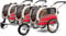 SEPNINE® Hundeanhänger für Fahrrad, 2 in 1 Fahrradanhänger für Hunde bis zu 30 kg, Haustier Transportwagen Anhänger für Jogger und Fahrrad mit Bremsen und Signalwimpel