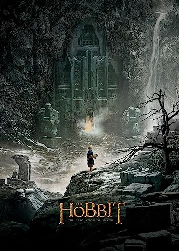 Displate Offiziell Hobbit MetallPoster Magnetische Befestigung Inklusive Lizenziert Bilder Hochwertiges Poster The Hobbit: The Desolation of Smaug - At the gates of Erebor Poster 45 cm x 32 cm