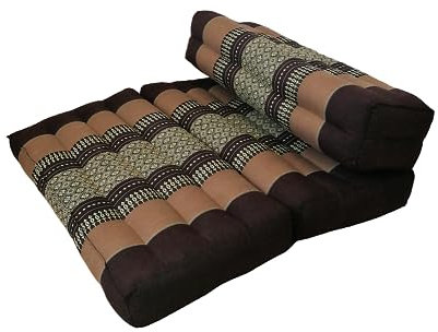 Longway-Buddha Stützkissen Doppelt gefalteter Meditations Sitz mit Kapok Füllung