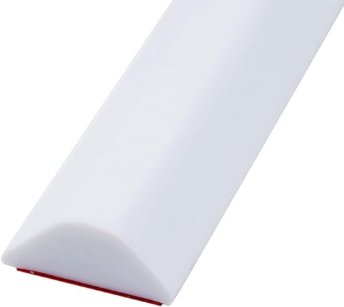 Barra doccia in silicone autoadesiva,Barriera Doccia Antiacqua,Striscia di Ritenzione per Piatto Doccia, mantiene l'acqua all'interno della soglia,impedisce all'acqua di tracimare (80CM,bianco)