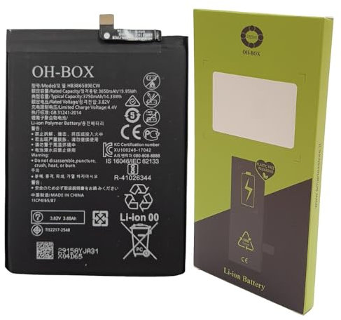 OH-BOX® Batteria Compatible con Huawei HB386589EBC,HB386589ECW P10 Plus/Nova 3/Mate 20 Lite/Honor View 10 (JSN-L22, SNE-AL00)