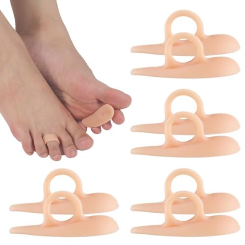 8 Piezas Hammer Toe Cushion, Protectores de Gel de Martillo, Alivio de Garra y Mazo, Separador de Dedos del Pie Ortesis, Martillo Dedos Cojín, Almohadillas de Gel, Para Dedo Pie en Martillo o Curvado