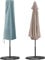 OKPOW Parasol Cover, Heavy Duty Rip Proof 600D Parasol Covers Waterproof Fit for Ø 300 cm Garden Parasol, Windproof, Anti-UV, Large Umbrella Cover with Zip (170*27.5*33.5cm, Gray)