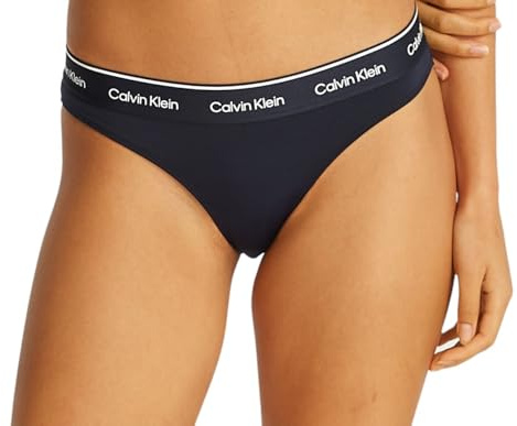 Calvin Klein Bas de Bikini Femme avec Ceinture Emblématique, Bleu (Dark Sapphire), XS