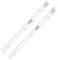 2Pcs LED Strip Light for RONGSHENG/HISENSE Refrigerator Replacement LED Strip Light Bar E349766 MDDZ-162A 1629348 1529227 DC12V 2W for Kenwood Fridge KIFF5017 KIFF5020 KIFF7017 KIFF7020 KSBNDIX18