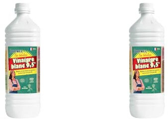 STARWAX Fabulous Vinaigre Blanc 9.5° sans Parfum - 1L - Idéal pour l'Entretien de sa Maison et Son Jardin (Lot de 2)