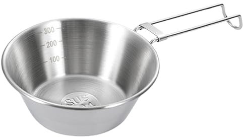 Elegante cuenco de acero inoxidable 304 para servir sandía, cuenco para camping, mezcla, cuenco de arroz, picnic, para camping