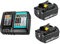 2PACK 18V 5.5Ah Battery & Charger,Compatible with Makita 18V Battery